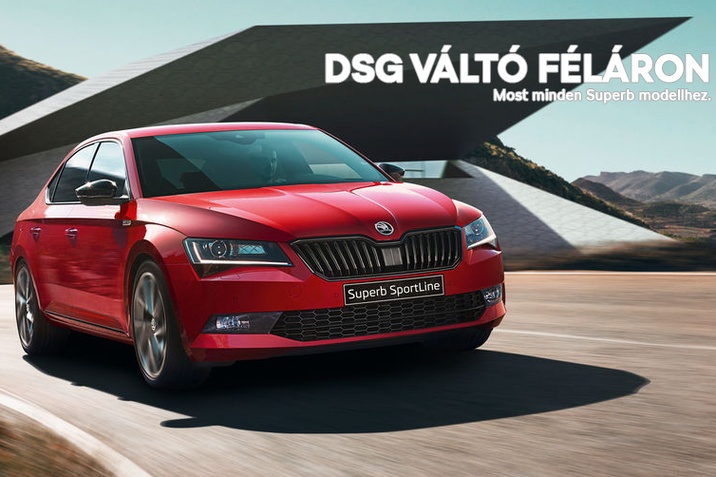 Váltson a kényelemre: ŠKODA SUPERB DSG automata váltóval
